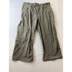 Merrell Women's Olive Green Crop Capri Pants Opti-Wick UPF 50+ Size 8  Gorpcore